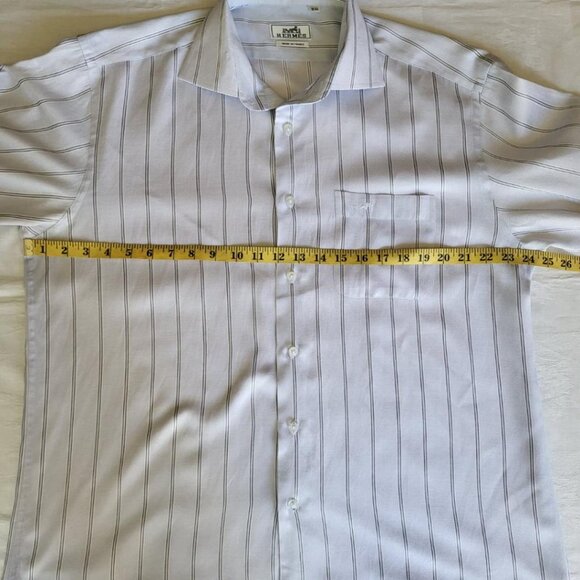Hermes Button Down Cotton Striped Shirt - Picture 8 of 10